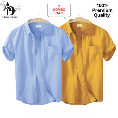 Premium short sleeve Shirt 2 piece combo For Men