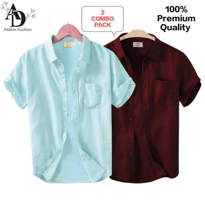 Premium short sleeve Shirt 2 piece combo For Men