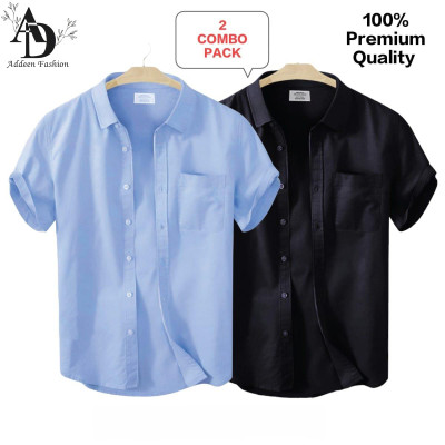 Premium short sleeve Shirt 2 piece combo For Men