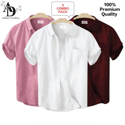 Premium short sleeve Shirt 3 pis combo For Men