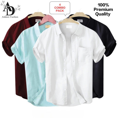 Premium short sleeve Shirt 4 pis combo For Men