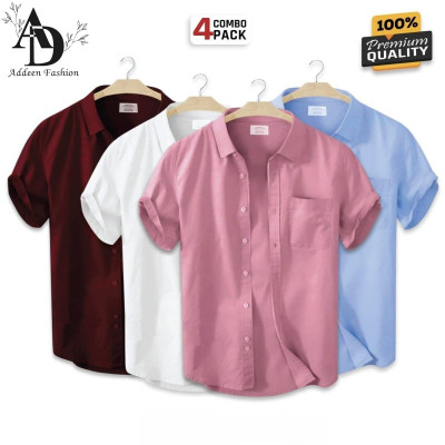 Premium short sleeve Shirt 4 pis combo For Men